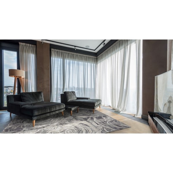 Sivi vuneni tepih 160x240 cm Ros – Agnella-image-1