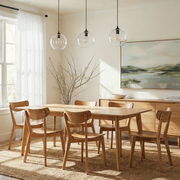 Blagovaonske stolice u dekoru hrasta Roxby - Actona-image-1