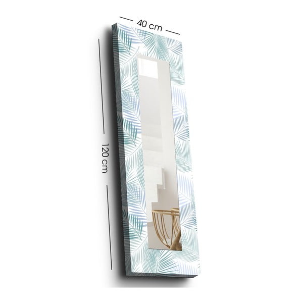Zidno ogledalo s drvenim okvirom 40x120 cm - Wallity-image-4