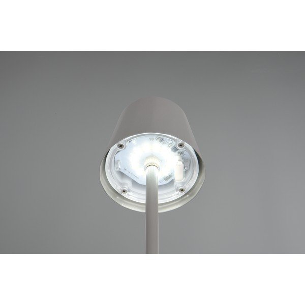 Siva LED stolna lampa s metalnim sjenilom (visina 21 cm) Diaz – Reality-image-3