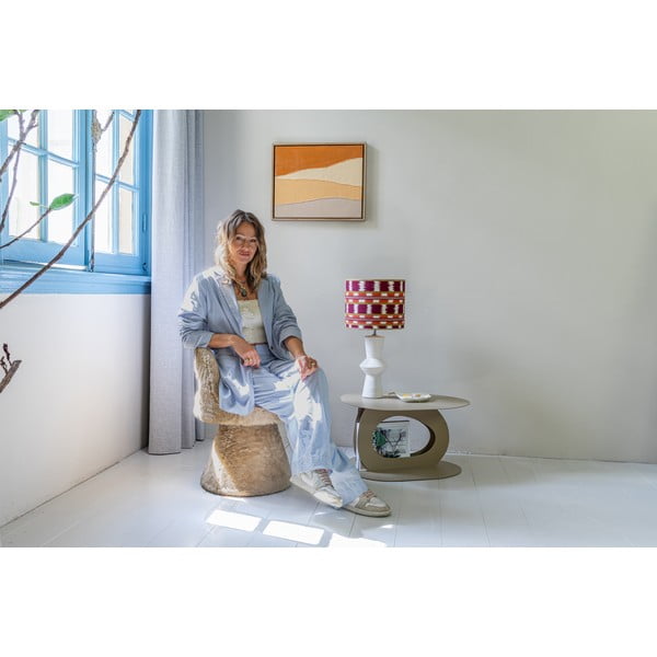 Bež metalni stolić za kavu 55x66 cm Tonda – Spinder Design-image-2