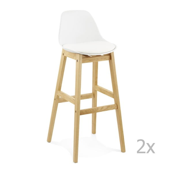 Set od 2 bijele barske stolice Kokoon Design Elody