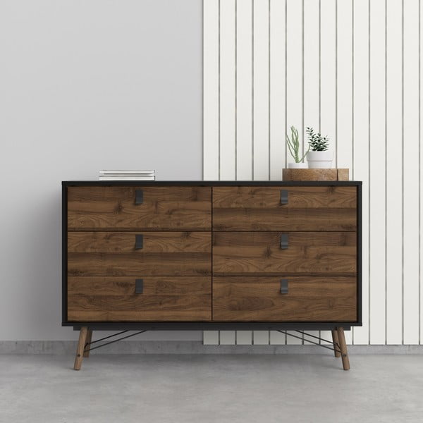 Tamnosmeđa komoda Tvilum Ry, 150 x 95 cm-image-1