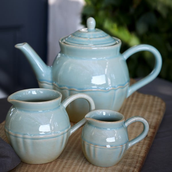 Plavi/tirkizni čajnik od kamenine 1,35 l Alentejo – Costa Nova-image-2