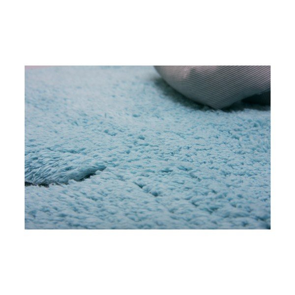 Dječji plavi tepih, ručni rad Nattiot Little Teddy, 80 x 100 cm-image-1
