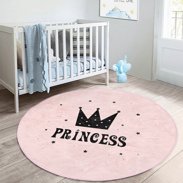 Ružičasti dječji tepih ø 120 cm Comfort – Mila Home-image-2