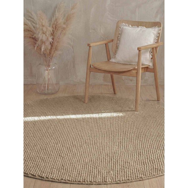 Ručno rađen vunen okrugao tepih u prirodnoj boji ø 200 cm Richmond Diana – Ted Baker-image-2