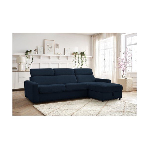 Tamno plava sklopiva kutna garnitura (promjenjiva) Monaco – Bobochic Paris-image-1