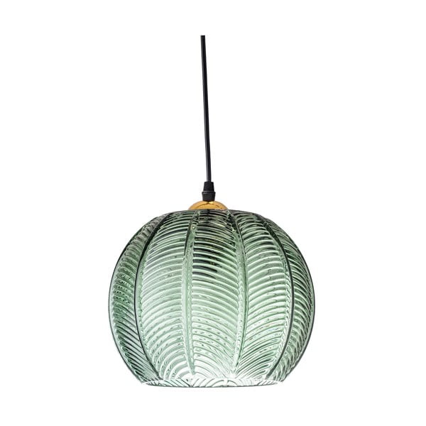 Zelena viseća svjetiljka sa staklenim sjenilom ø 22 cm Adar – Bloomingville-image-2