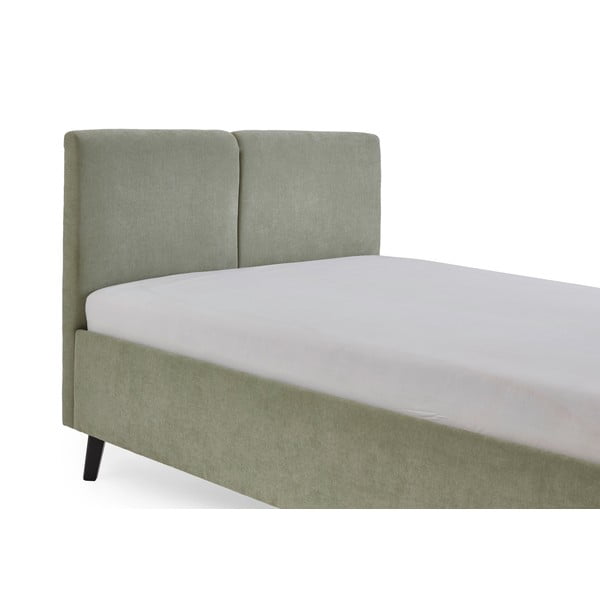 Svijetlo zeleni tapecirani bračni krevet s podnicom 140x200 cm Piano – Meise Möbel-image-4