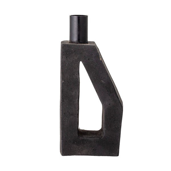 Crni svijećnjak od terakote Bloomingville Kes, visina 20 cm-image-4