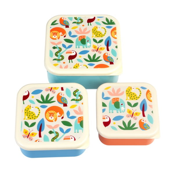 Dječje kutije za ručak u setu 3 kom Wild Wonders – Rex London