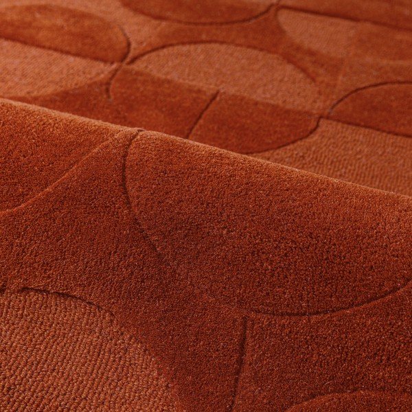 Ručno rađen vunen tepih boje terakote 120x170 cm Gigi – Flair Rugs-image-2