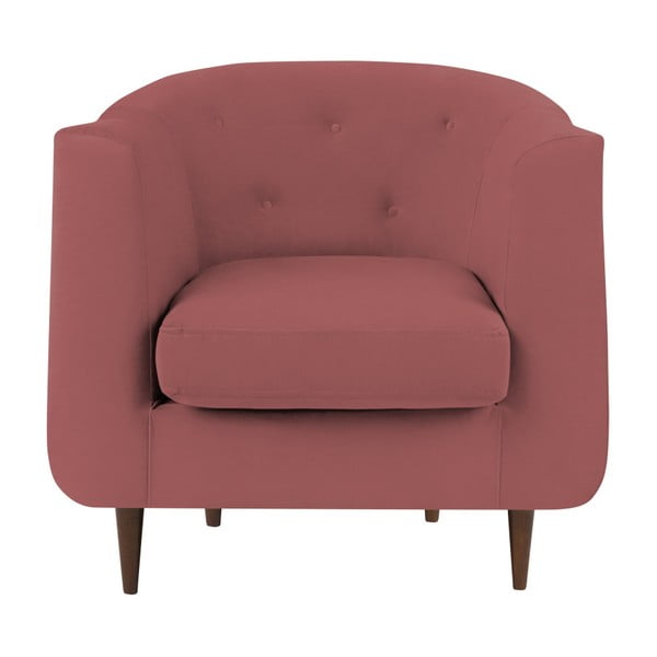 Ružičasto-crvena fotelja Kooko Home Love