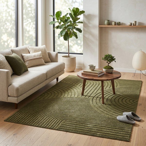 Tamno zeleni tepih 160x230 cm Whirl – ESTE-image-1