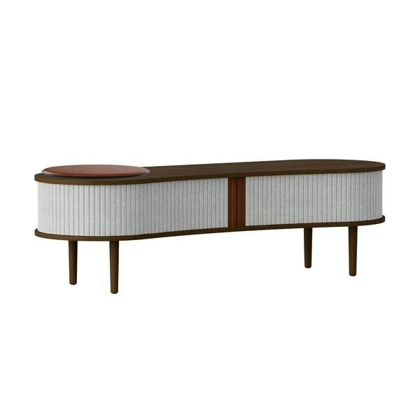 Siva/smeđa TV komoda u dekoru hrasta 140x40 cm Audacious – UMAGE-image-4