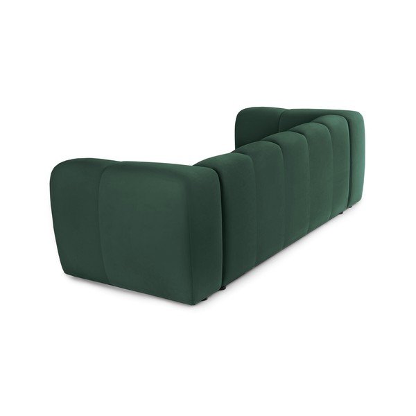 Zelena baršunasta sofa 225 cm Cube – Bonami Selection-image-4