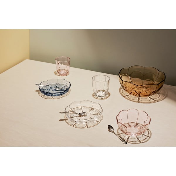 Svijetloplavi desertni stakleni tanjuri u setu od 2 kom ø 16 cm Lily - Holmegaard-image-2