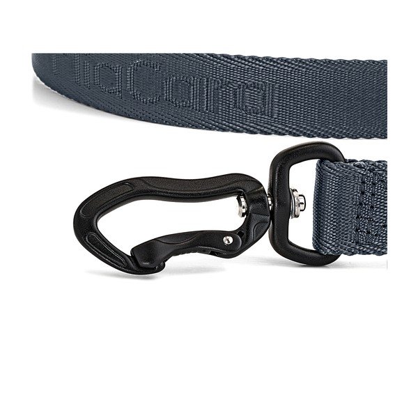 Tamno sivi preklopni povodac dužina 200 cm Modena Asphalt 25 mm – MiaCara-image-3