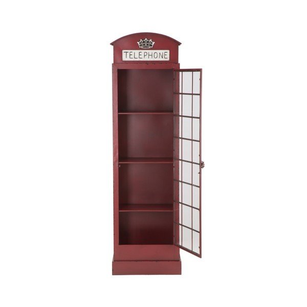 Vitrina od crvenog željeza Mauro Ferretti London Telephone Booth, visina 180 cm-image-4