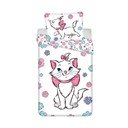 Bijela pamučna dječja posteljina za krevet za jednu osobu 140x200 cm Marie Cat "Floral" – Jerry Fabrics
