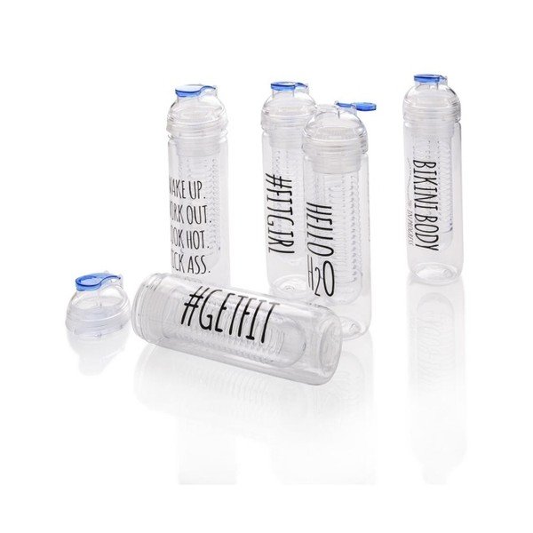 Motivacijska boca s cjedilom za voće XD Design Get fit, 500 ml-image-1