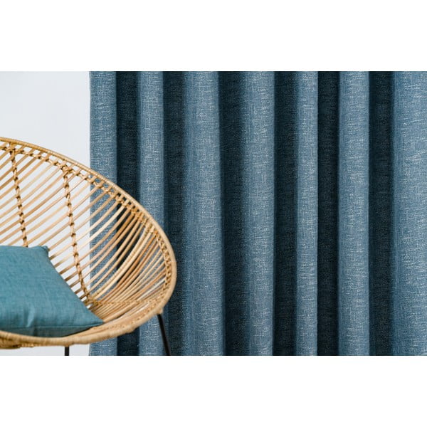 Plava zavjesa 140x245 cm Riva – Mendola Fabrics-image-1