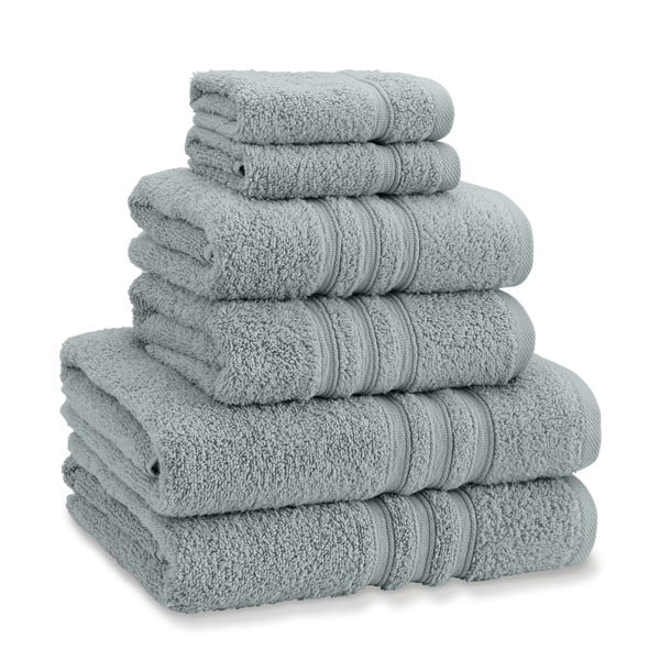 Prljavo zeleni pamučni set ručnika 6 kom od frotira Zero Twist – Catherine Lansfield