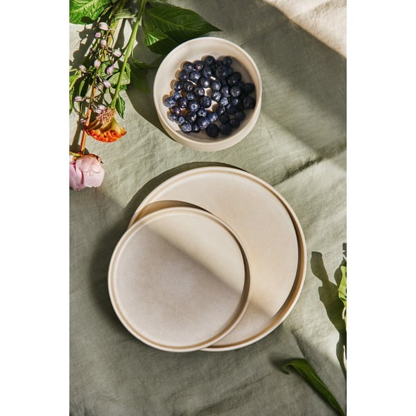 18-dijelni set krem posuđa od kamenine Bonami Selection Malia-image-2