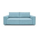 Mentol zelena sklopiva/s prostorom za odlaganje sofa od samta 245 cm Nihad – Bobochic Paris