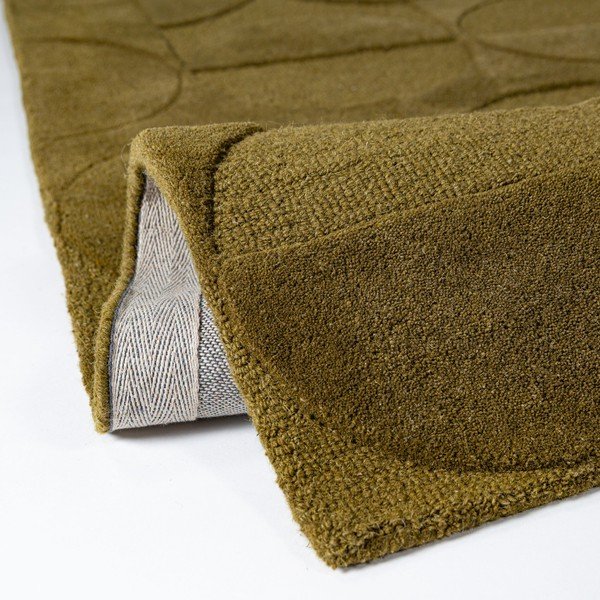 Tamno zelena ručno rađena vunena staza 60x230 cm Gigi – Flair Rugs-image-2