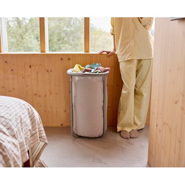 Svijetlo siva tekstilna košara za rublje 50 l Duo – Joseph Joseph-image-2