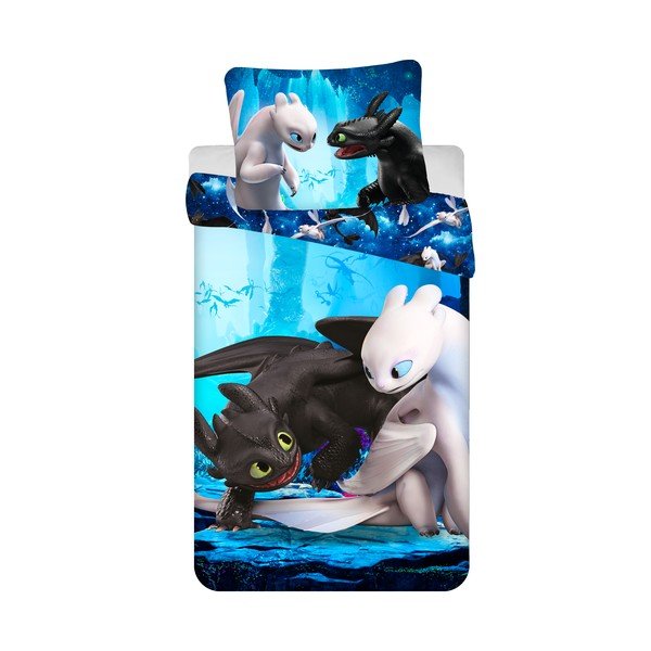 Dječja posteljina za krevet za jednu osobu od mikrovlakana 140x200 cm How to Train Your Dragon – Jerry Fabrics