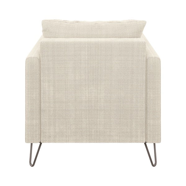 Krem fotelja od šenila Freya – Ropez-image-2