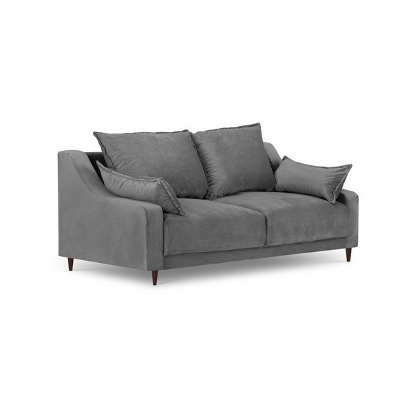 Sofa od sivog baršuna Mazzini Sofas Freesia, 150 cm-image-2