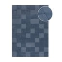 Tamno plavi ručno rađen vunen tepih 120x170 cm Checkerboard – Flair Rugs