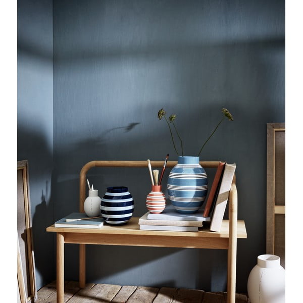 Ružičasto-bijela keramička vaza Kähler Design Nuovo, visina 14,5 cm-image-1