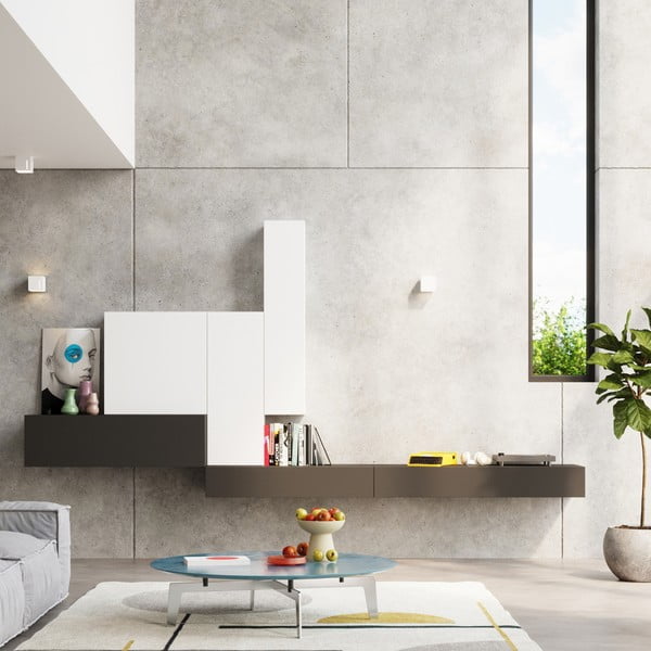 Bijela stropna svjetiljka s metalnim sjenilom 10x10 cm Pax – Sollux-image-4