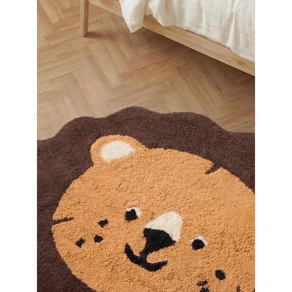 Narančasti/smeđi periv/ručno rađen pamučan dječji tepih 112x120 cm Snuggle Lea – Hanse Home-image-2
