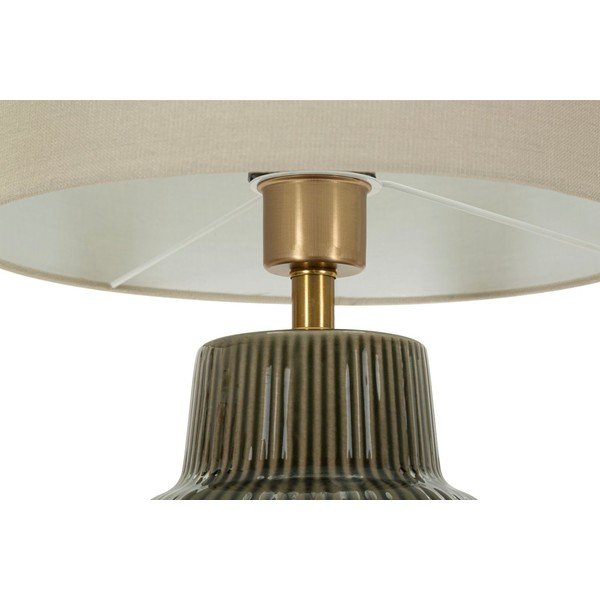 Kaki zelena/krem stolna lampa keramička s tekstilnim sjenilom (visina 64,5 cm) Harmony – Mauro Ferretti-image-2