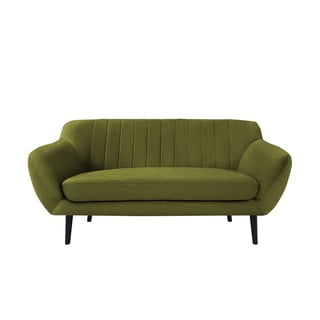 Zelena baršunasta sofa Mazzini Sofas Toscane, 158 cm