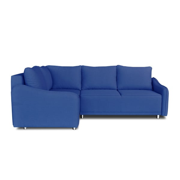 Windsor &amp; Co. Plavi kutni kauč na razvlačenje Sofe Delta, lijevi kut