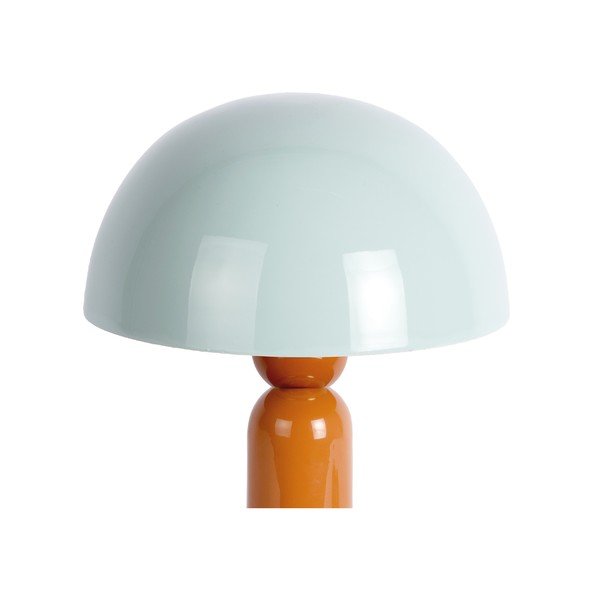 Narančasta/prljavo plava metalna stolna lampa (visina 30 cm) Firenze round – Leitmotiv-image-1