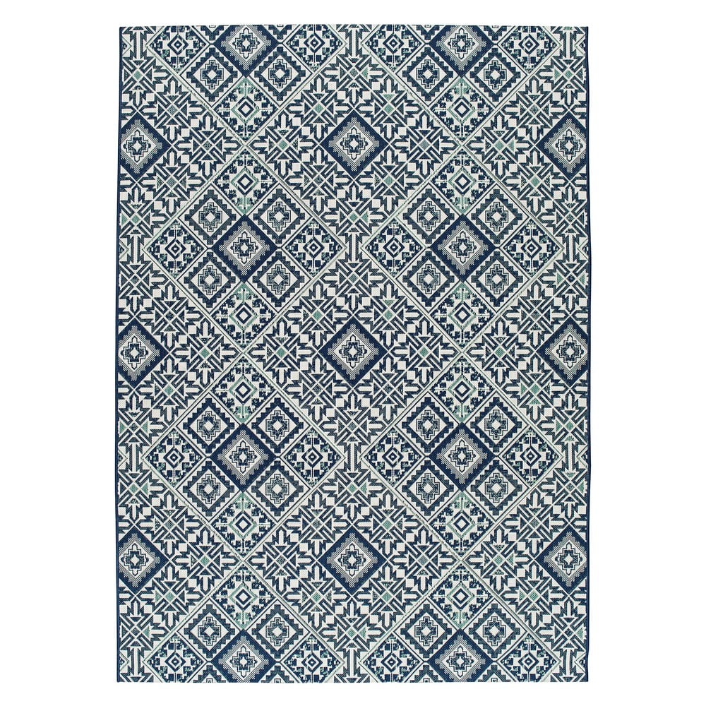 Plavi tepih Universal Finland također prikladan za eksterijer, 150 x 80 cm