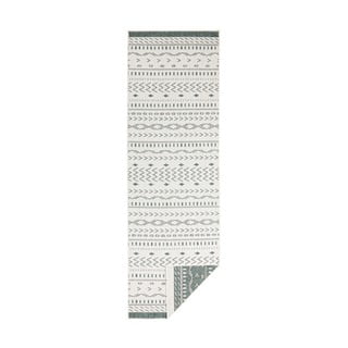 Zeleno-bež tepih za eksterijer NORTHRUGS Kuba, 80 x 350 cm