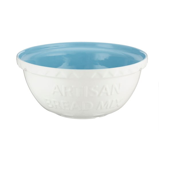 Bijela zemljana zdjela s plavom unutrašnjošću Mason Cash Baker&#39;s Authority, ⌀ 26 cm