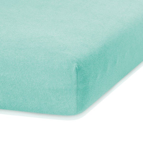 Zelena elastična plahta AmeliaHome Ruby Siesta, 220/240 x 220 cm-image-1