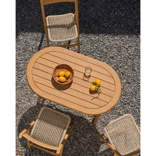 Vrtni stol od masivnog bagrema 70x120 cm Dandara – Kave Home-image-2