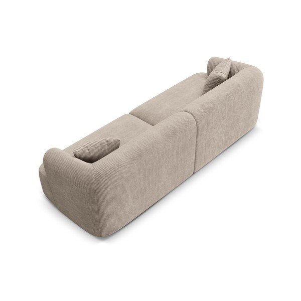 Svjetlo smeđa sofa od samta 255 cm Campi – Cosmopolitan Design-image-4