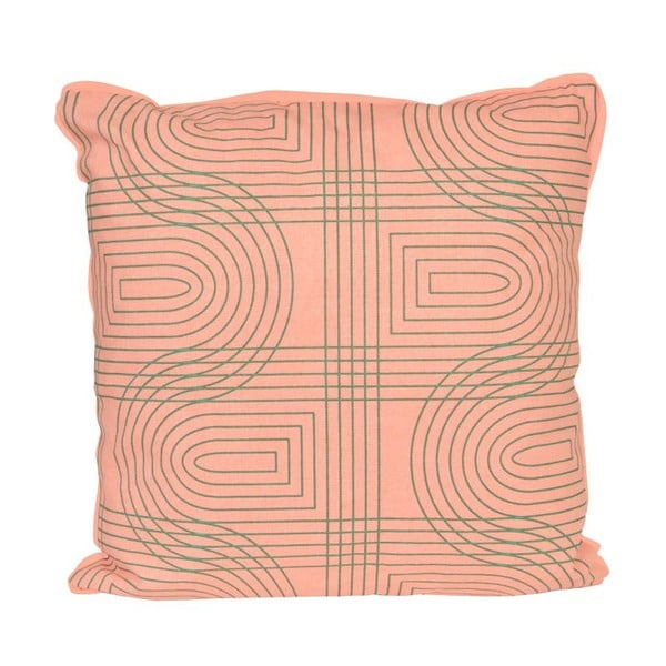 Jastuk Retro Grid Peach Pink, 45x45 cm
